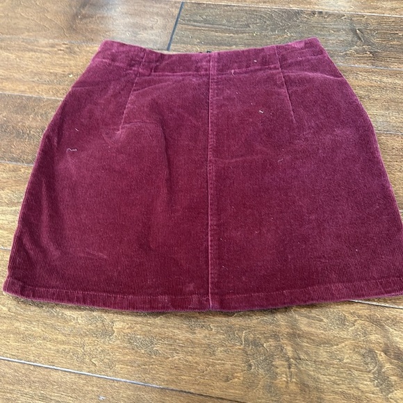 womens corduroy wine red skirt from wild fable - Picture 2 of 5
